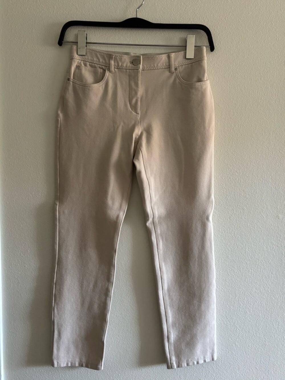 Chicos So Slimming Cream Pull On Pants Size 00